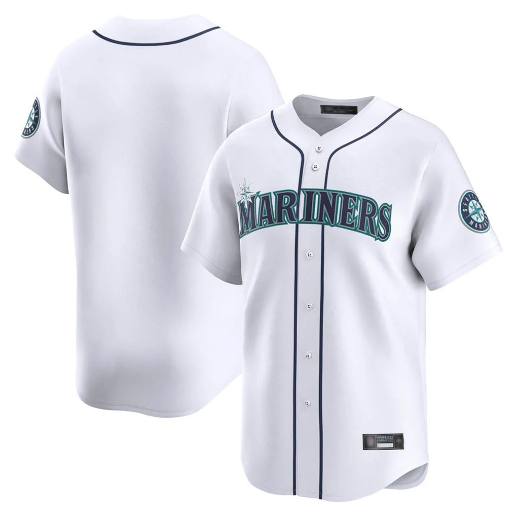 Ldoa S.Mariners Blank Player White Home Limited Stitched Jerseys