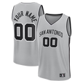 Ldoa SA.Spurs Fanatics Silver Fastbreak Custom Jerseys - Statement Edition