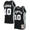Ldoa SA.Spurs #10 Dennis Rodman Mitchell & Ness Black 1993-1994 Hardwood Classics Swingman Jerseys