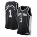 Ldoa SA.Spurs #1 Victor Wembanyama Fanatics Black Fast Break Replica Player Jerseys - Icon Edition