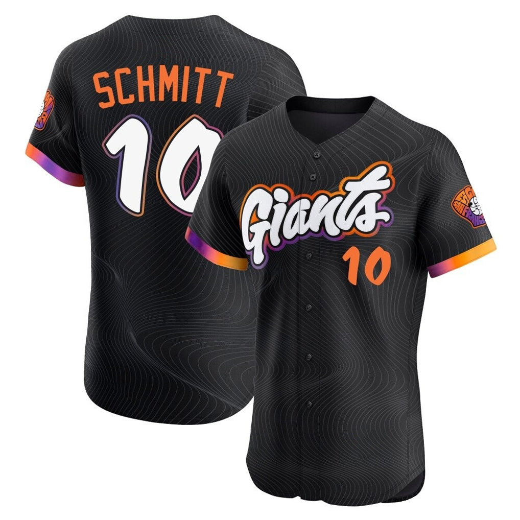 Ldoa SF.Giants #10 Casey Schmitt Player Black 2025 City Connect Home Limited Elite Stitched Jerseys