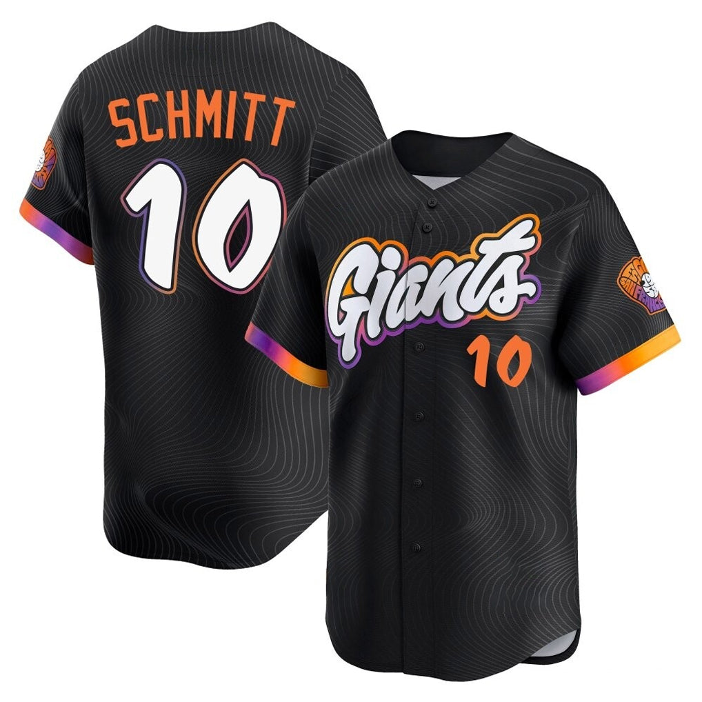 Ldoa SF.Giants #10 Casey Schmitt Player Black 2025 City Connect Home Limited Stitched Jerseys