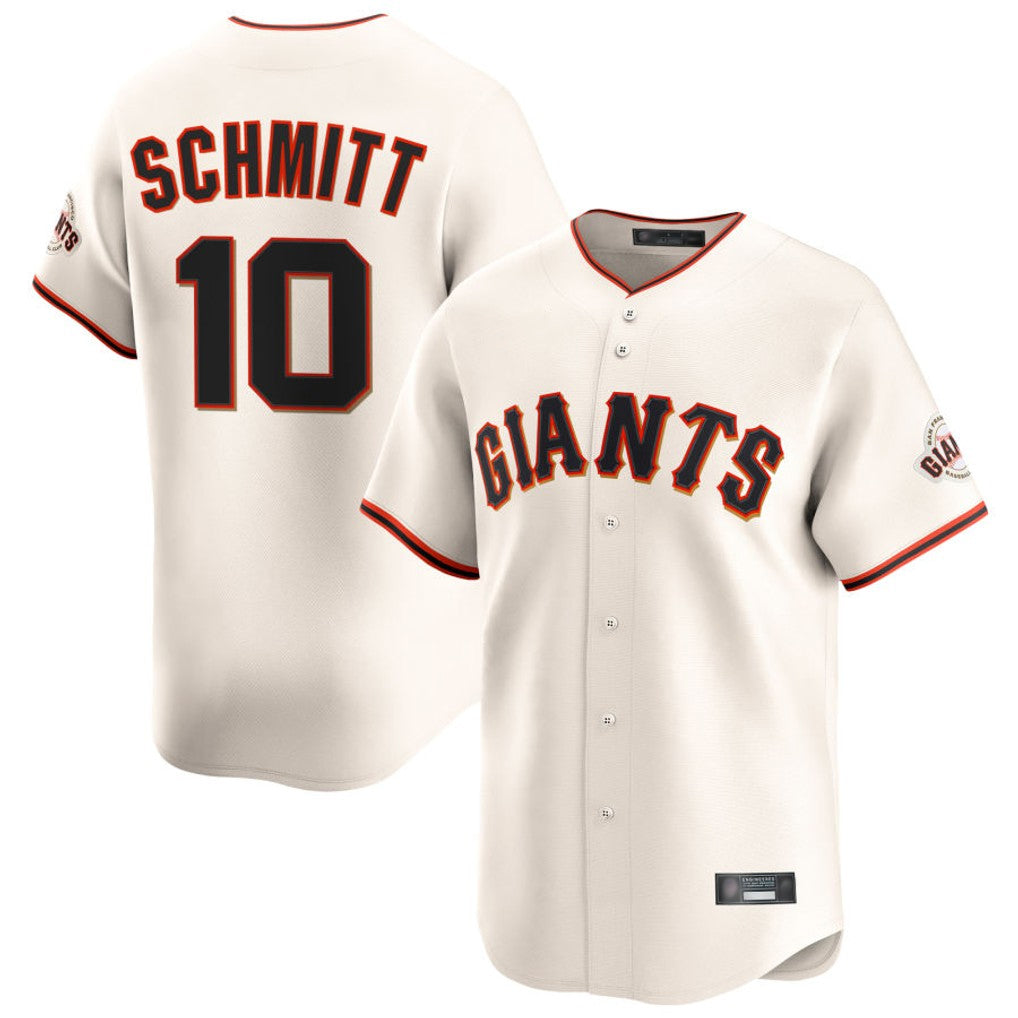 Ldoa SF.Giants #10 Casey Schmitt Player Cream Home Limited Stitched Jerseys