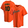 Ldoa SF.Giants #10 Casey Schmitt Player Orange Home Game Stitched Jerseys