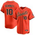 Ldoa SF.Giants #10 Casey Schmitt Player Orange Home Limited Stitched Jerseys