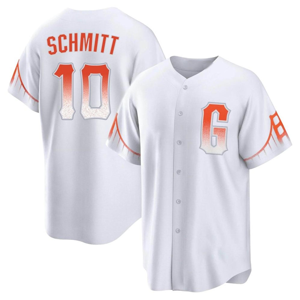 Ldoa SF.Giants #10 Casey Schmitt Player White City Connect Home Game Stitched Jerseys