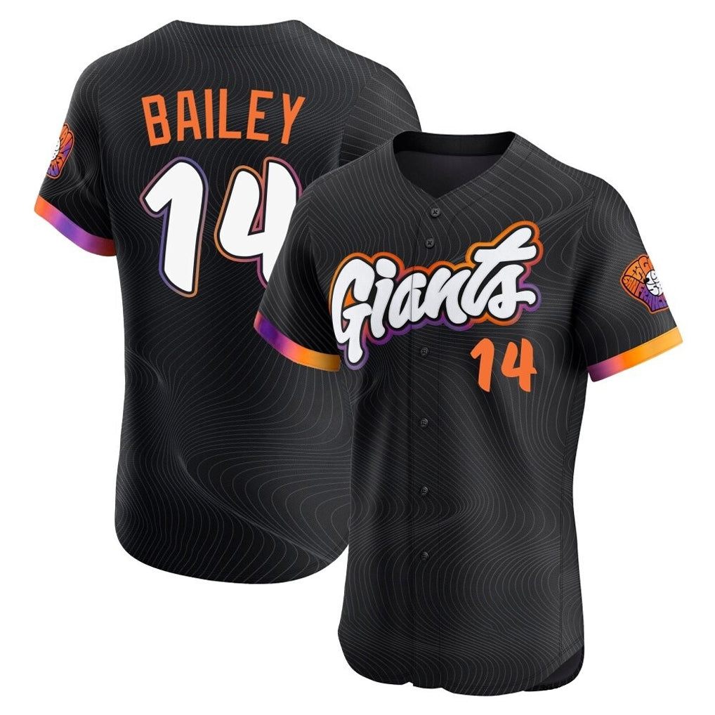 Ldoa SF.Giants #14 Patrick Bailey Player Black 2025 City Connect Home Limited Elite Stitched Jerseys
