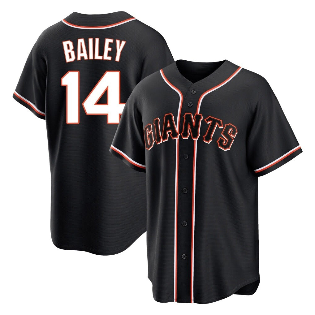 Ldoa SF.Giants #14 Patrick Bailey Player Black Fashion Out Home Limited Stitched Jerseys