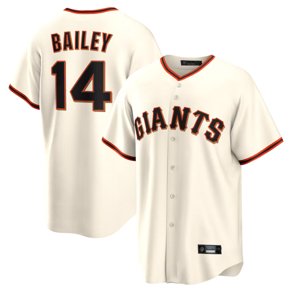 Ldoa SF.Giants #14 Patrick Bailey Player Cream Home Game Stitched Jerseys