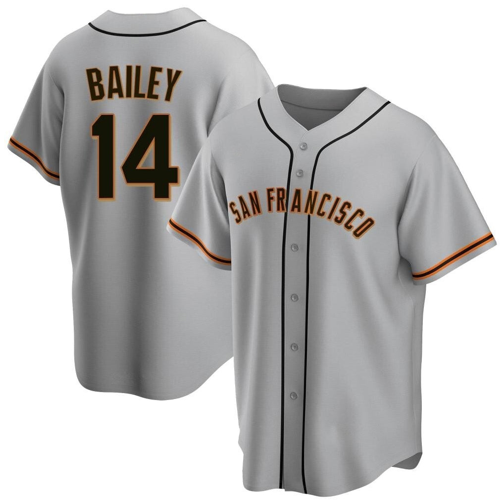 Ldoa SF.Giants #14 Patrick Bailey Player Gray Home Game Stitched Jerseys