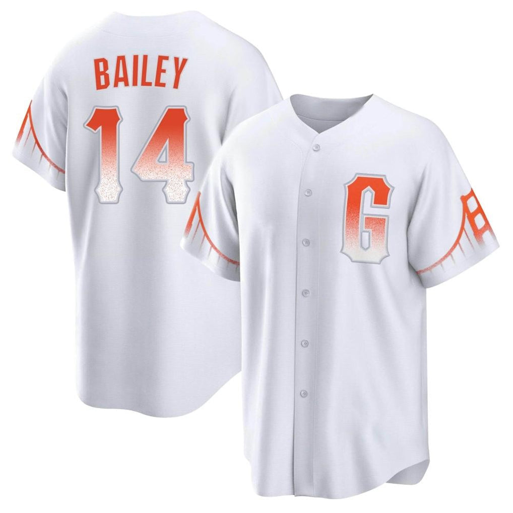 Ldoa SF.Giants #14 Patrick Bailey Player White City Connect Home Game Stitched Jerseys