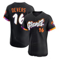 Ldoa SF.Giants #16 Rafael Devers Player Black 2025 City Connect Home Limited Elite Stitched Jerseys