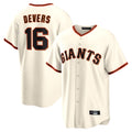 Ldoa SF.Giants #16 Rafael Devers Player Cream Home Game Stitched Jerseys