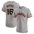 Ldoa SF.Giants #16 Rafael Devers Player Gray Home Limited Elite Stitched Jerseys