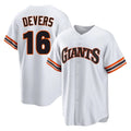 Ldoa SF.Giants #16 Rafael Devers Player White Home Game Stitched Jerseys