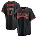 Ldoa SF.Giants #17 Heliot Ramos Player Black Alternate Limited Stitched Jerseys