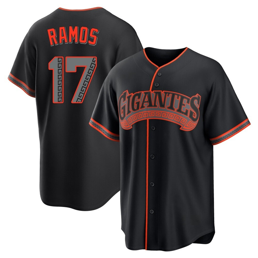 Ldoa SF.Giants #17 Heliot Ramos Player Black Alternate Limited Stitched Jerseys
