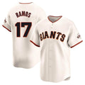 Ldoa SF.Giants #17 Heliot Ramos Player Cream Home Limited Stitched Jerseys