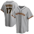 Ldoa SF.Giants #17 Heliot Ramos Player Gray Home Game Stitched Jerseys