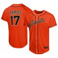 Ldoa SF.Giants #17 Heliot Ramos Player Orange Home Limited Stitched Jerseys