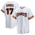 Ldoa SF.Giants #17 Heliot Ramos Player White Home Game Stitched Jerseys