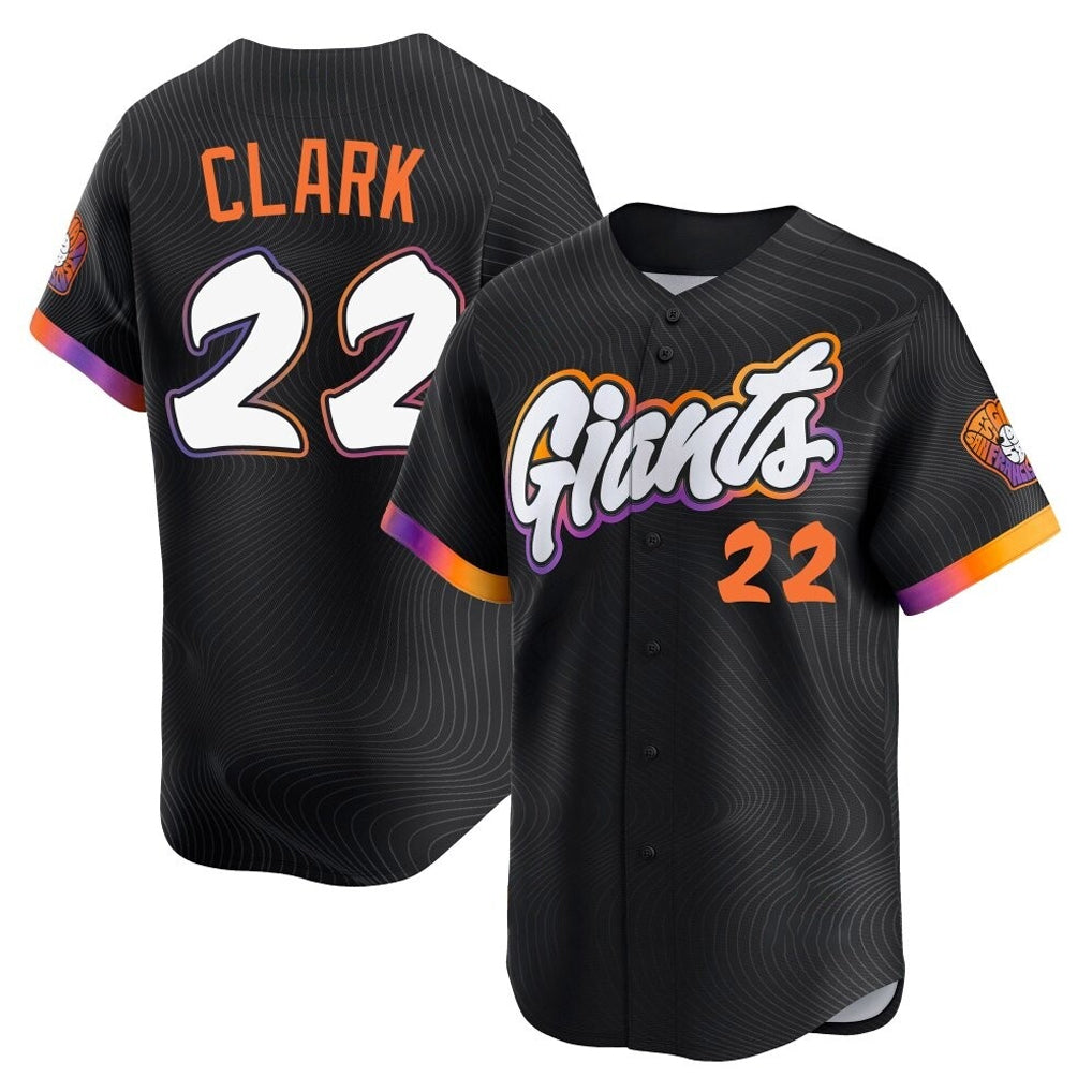 Ldoa SF.Giants #22 Will Clark Player Black 2025 City Connect Home Limited Stitched Jerseys