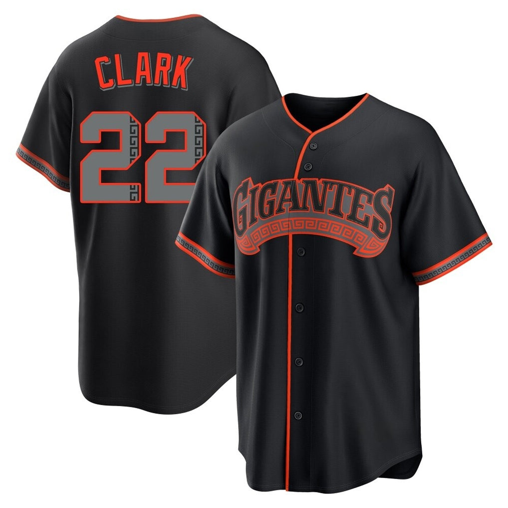 Ldoa SF.Giants #22 Will Clark Player Black Alternate Limited Stitched Jerseys
