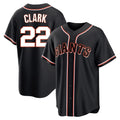 Ldoa SF.Giants #22 Will Clark Player Black Fashion Out Home Limited Stitched Jerseys