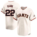 Ldoa SF.Giants #22 Will Clark Player Cream Home Limited Stitched Jerseys