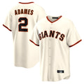 Ldoa SF.Giants #2 Willy Adames Player Cream Home Game Stitched Jerseys