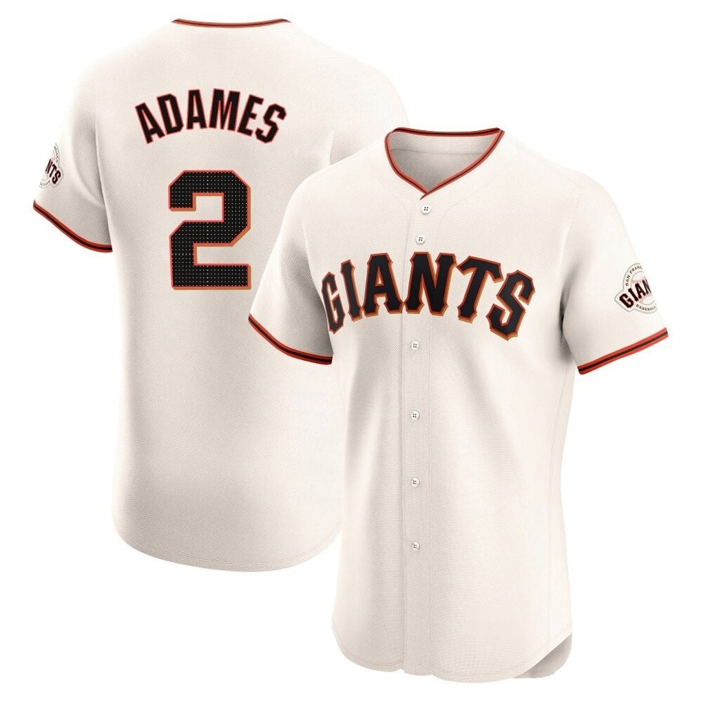 Ldoa SF.Giants #2 Willy Adames Player Cream Home Limited Elite Stitched Jerseys