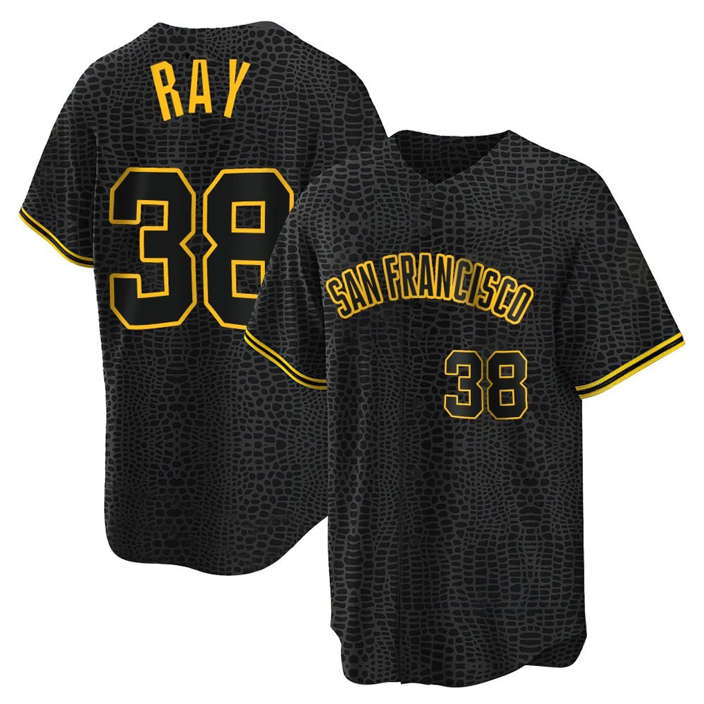 Ldoa SF.Giants #38 Robbie Ray Player Black Snake Skin City Limited Stitched Jerseys