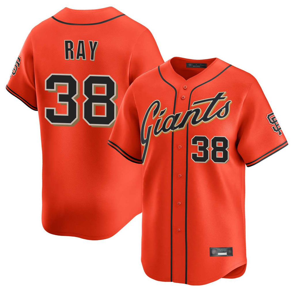 Ldoa SF.Giants #38 Robbie Ray Player Orange Home Limited Stitched Jerseys