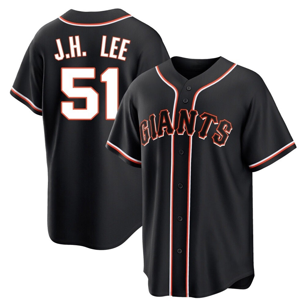 Ldoa SF.Giants #51 Jung Hoo Lee Player Black Fashion Out Home Limited Stitched Jerseys