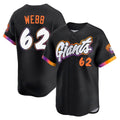 Ldoa SF.Giants #62 Logan Webb Player Black City Connect Home Limited Stitched Jerseys
