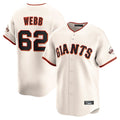 Ldoa SF.Giants #62 Logan Webb Player Cream Home Limited Stitched Jerseys
