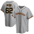 Ldoa SF.Giants #62 Logan Webb Player Gray Home Game Stitched Jerseys