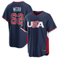 Ldoa SF.Giants #62 Logan Webb Player Navy USA 2026 World Classic Road Limited Stitched Jerseys