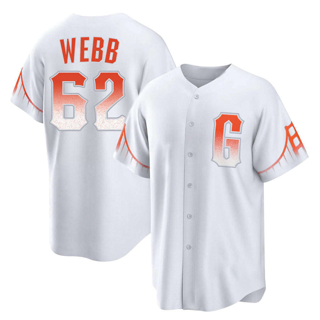 Ldoa SF.Giants #62 Logan Webb Player White City Connect Home Game Stitched Jerseys