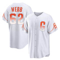 Ldoa SF.Giants #62 Logan Webb Player White City Connect Home Game Stitched Jerseys