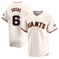Ldoa SF.Giants #6 Daniel Susac Player Cream Home Limited Stitched Jerseys