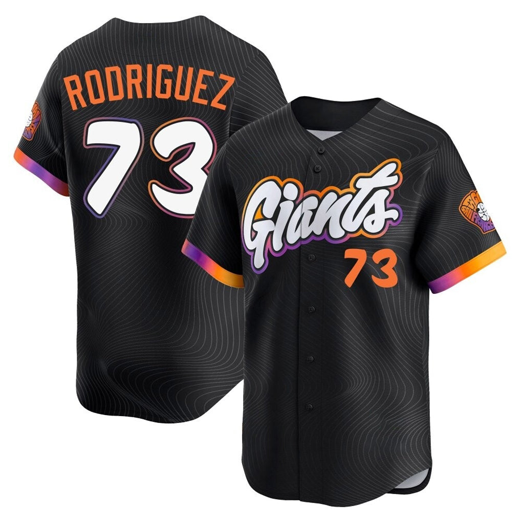 Ldoa SF.Giants #73 Randy Rodriguez Player Black City Connect Home Limited Stitched Jerseys