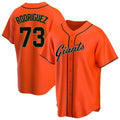 Ldoa SF.Giants #73 Randy Rodriguez Player Orange Home Game Stitched Jerseys