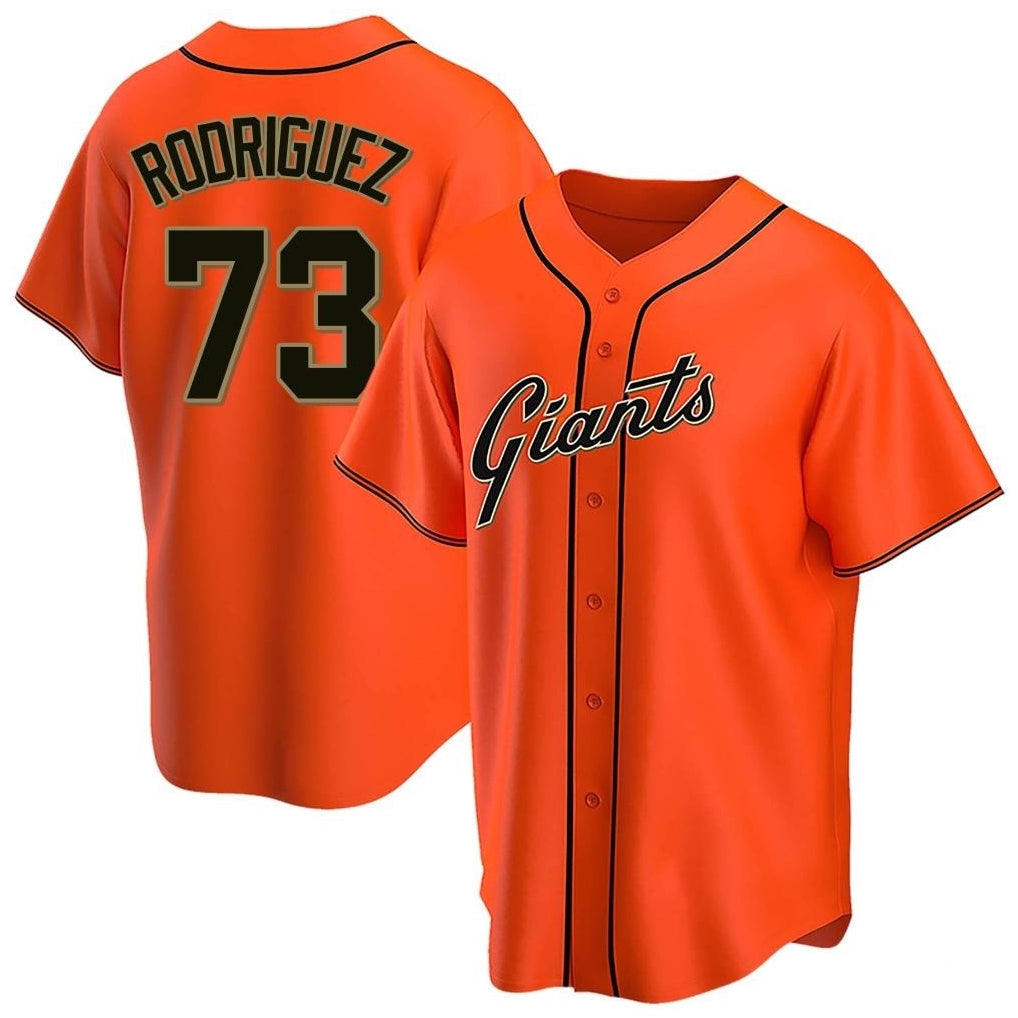 Ldoa SF.Giants #73 Randy Rodriguez Player Orange Home Game Stitched Jerseys