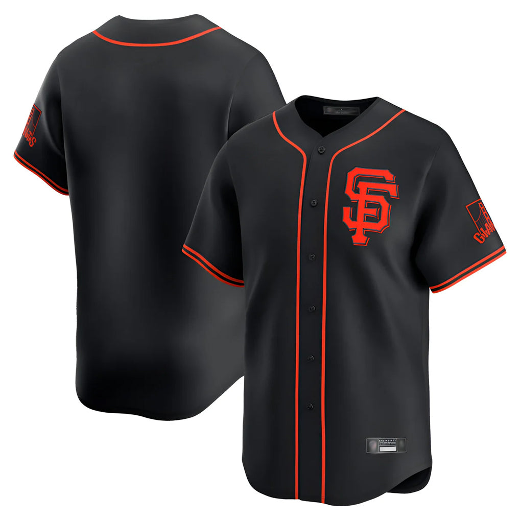 Ldoa SF.Giants Blank Player Black 2026 Home Limited Stitched Jerseys