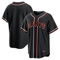 Ldoa SF.Giants Blank Player Black Fashion Home Game Stitched Jerseys