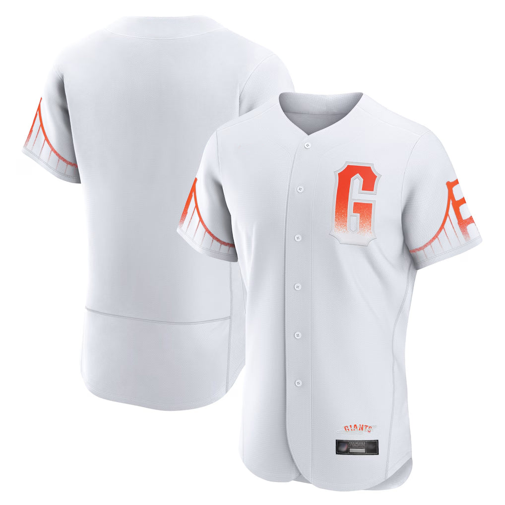 Ldoa SF.Giants Blank Player White City Connect Home Limited Elite Stitched Jerseys