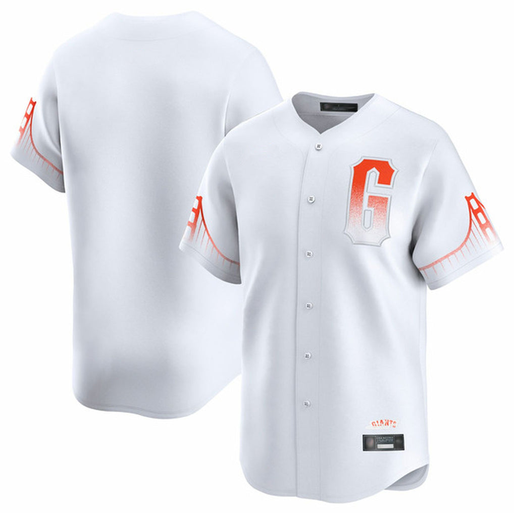 Ldoa SF.Giants Blank Player White City Connect Home Limited Stitched Jerseys