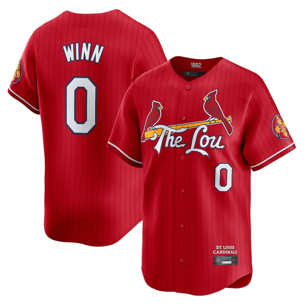Ldoa St. Louis Cardinals #0 Masyn Winn Player Red City Connect Limited Stitched Jerseys