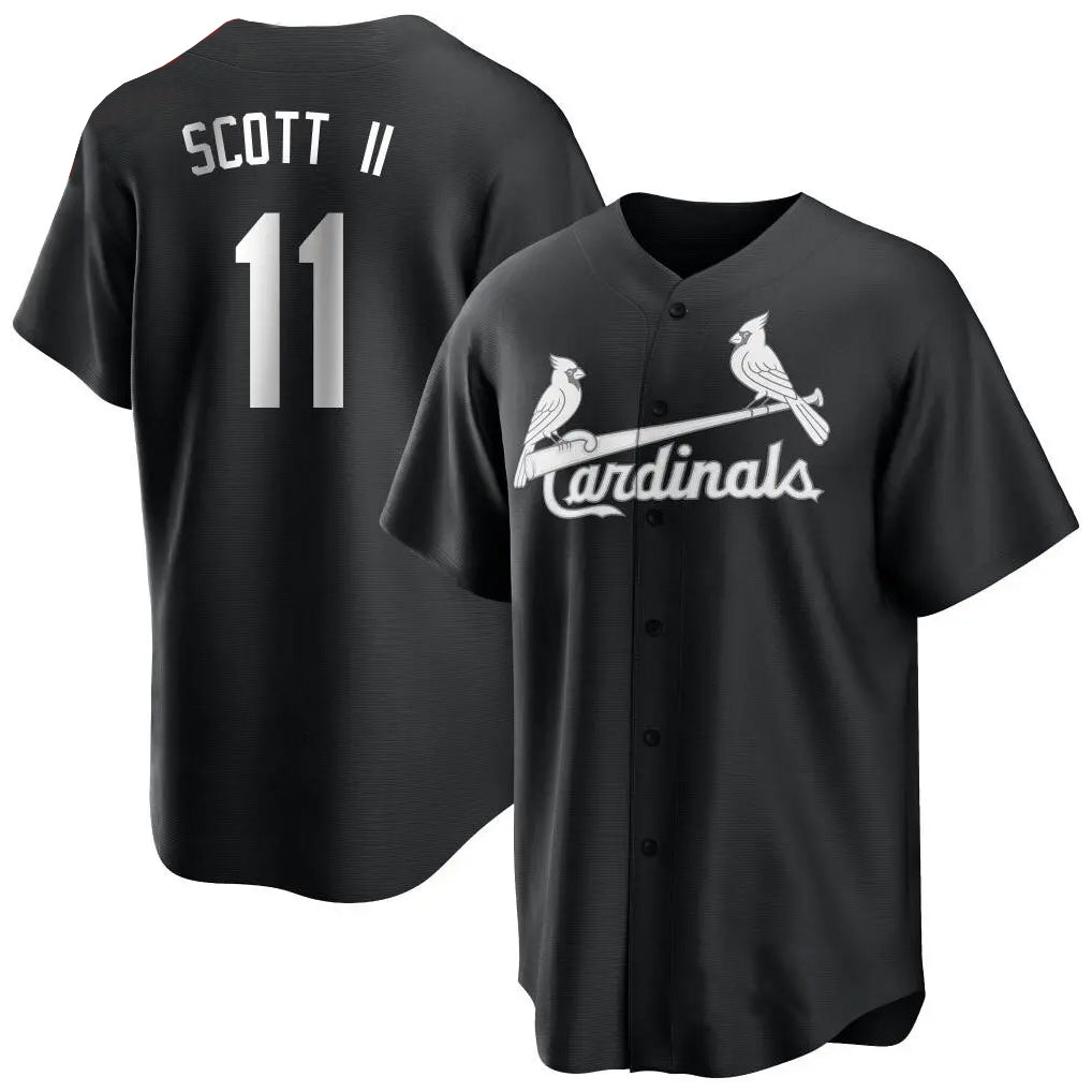 Ldoa St. Louis Cardinals #11 Victor Scott II Player Black City Connect Home Limited Stitched Jerseys